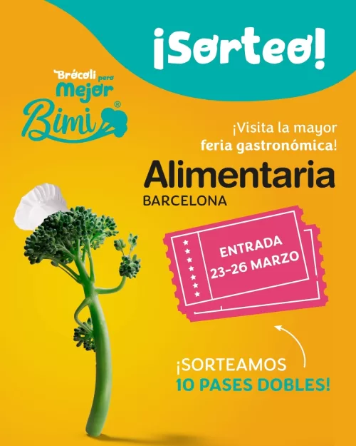 Sorteo Bimi Entradas Alimentaria Barcelona 2026