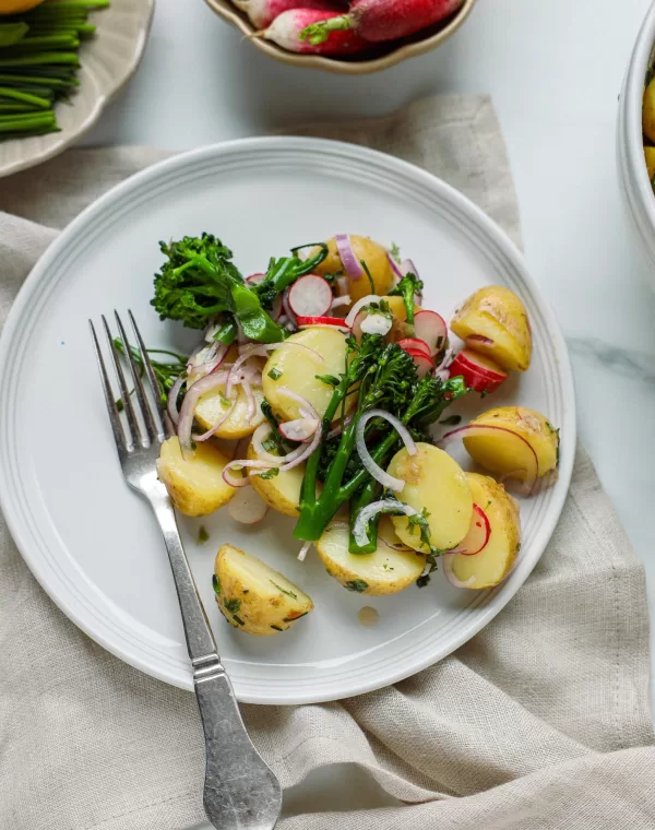 Kartoffelsalat med Bimi broccoli