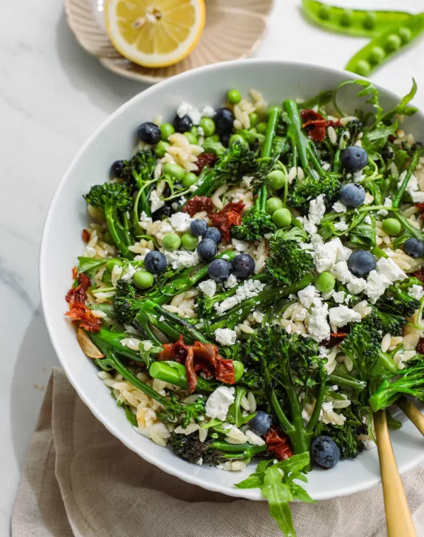 Orzo salat med Bimi-broccoli