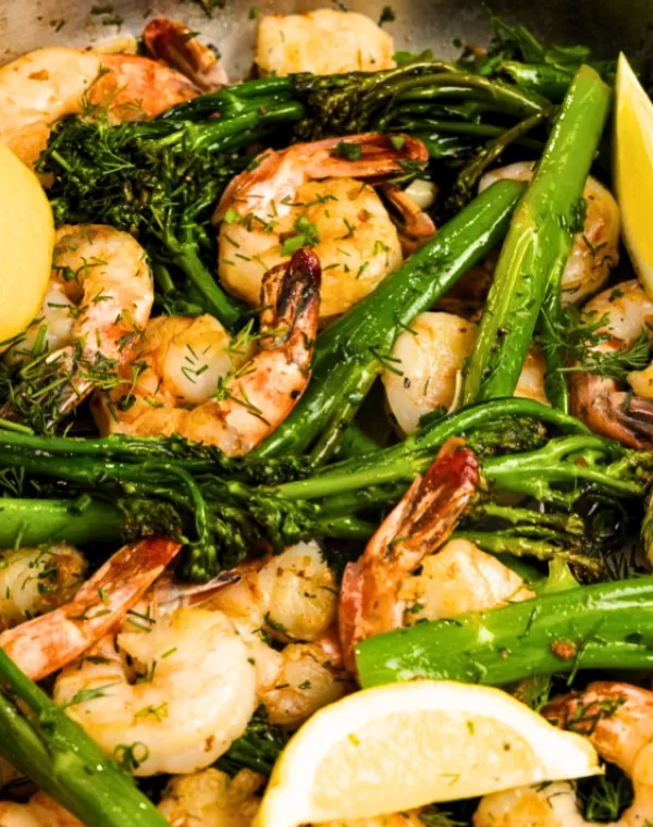 Camarão salteado com Bimi®