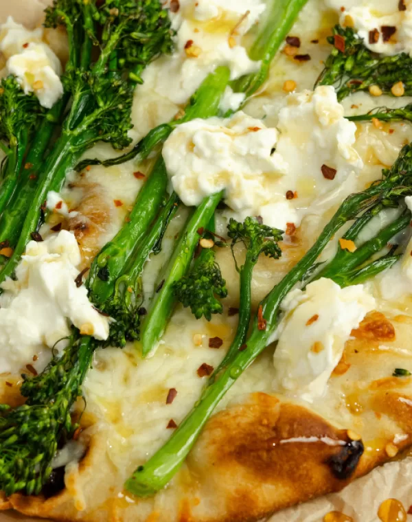 Pizza naan com Bimi®