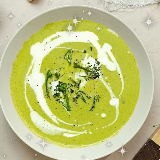 Crema de Brócoli Bimi®, parmesano y limón