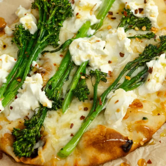 Pizza naan com Bimi®